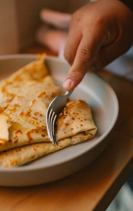 Enjoy delicious crepes at our hotel restaurant, offering a taste of French cuisine in a cosy dining atmosphere.